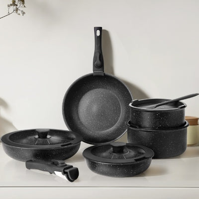 12 POTS And Pans Set, Non-stick Kitchen Cookware Set